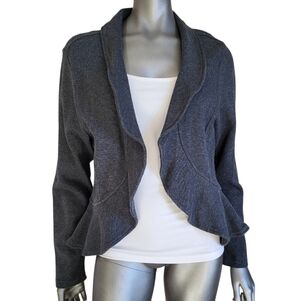 287. Torrid Gray Knit Cardigan Jacket - Size 1X
